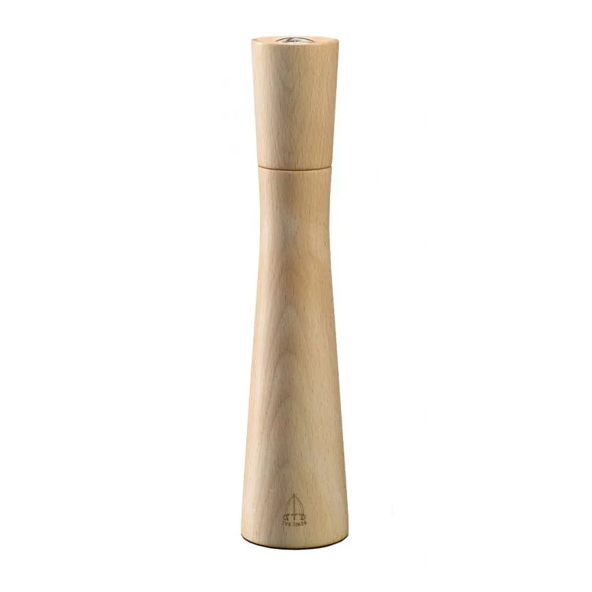 Omcan USA 43675 - TRE SPADE Turandot Pepper Mill, 10.24" Steel Conic, Beech Wood, 20yr Guarantee