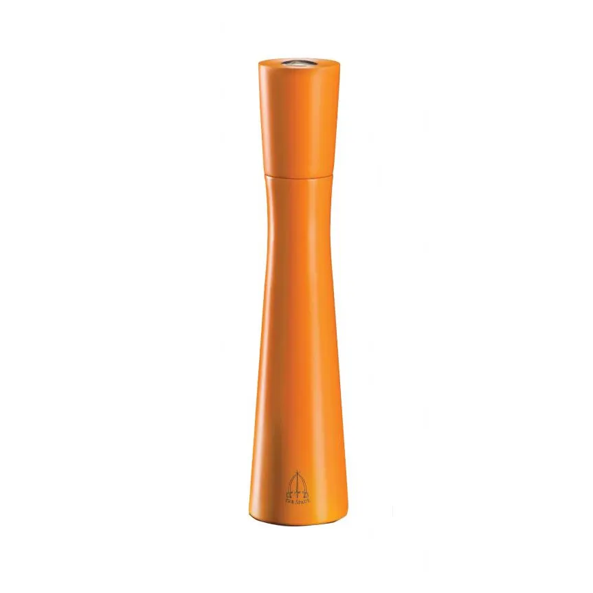 Omcan USA 43677 - Turandot Pepper Mill, 10.24" Tall, Tempered Steel Conic, Italian Beech Wood, 20-Year