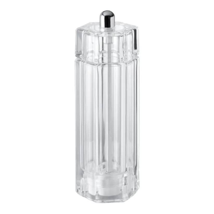 Omcan USA 43704 - 5" Acrylic Salt Mill, Steel Mechanism, Made in Italy, 20‑Year Guarantee