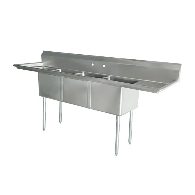 Omcan USA 43763 (3) Three Compartment Sink