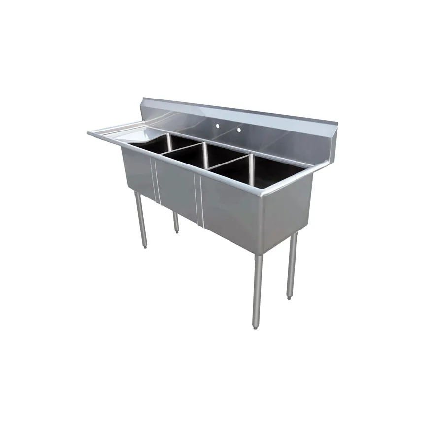 Omcan USA 43764 (3) Three Compartment Sink
