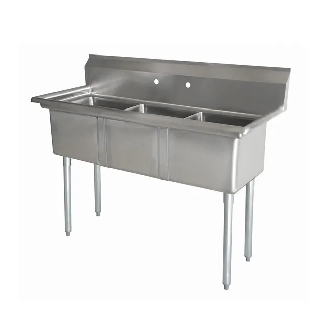 Omcan USA 43765 (3) Three Compartment Sink