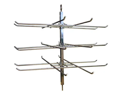 Omcan USA 44070 Pretzel Rotary Shelf for 41468 – Star‑Shaped Display Rack, 12” Width, 8” Depth