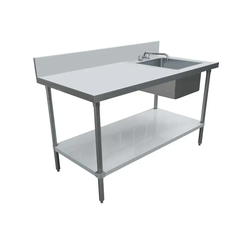 Omcan USA 44300 with Prep Sink(s) Work Table