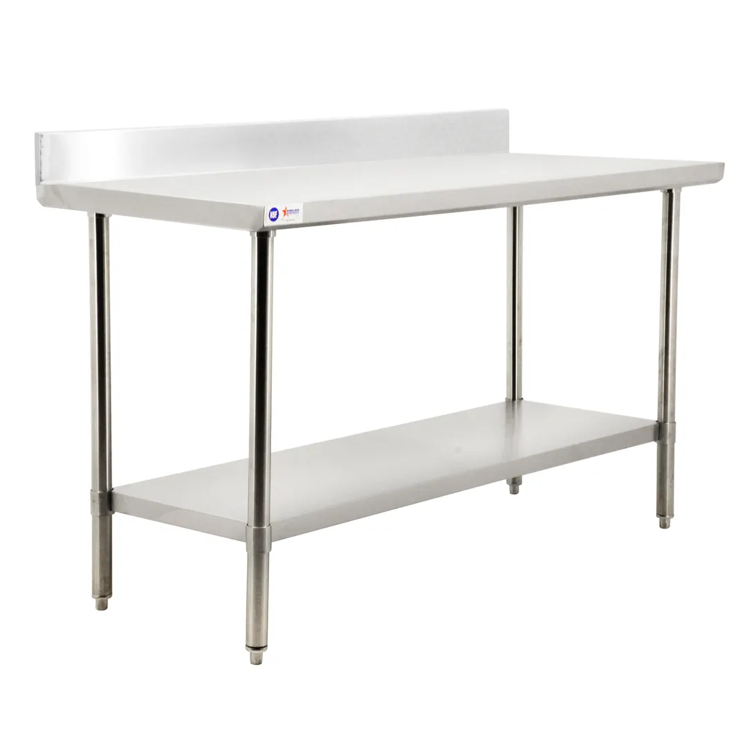 Omcan USA 44346 Stainless Steel Top 54" - 62" Work Table