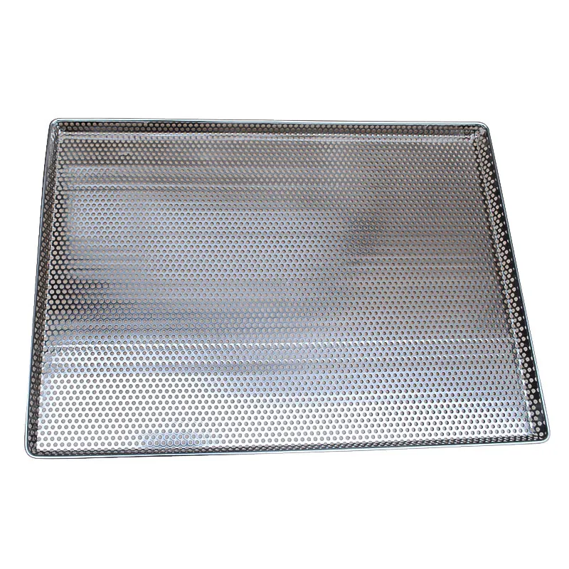 Omcan USA 44577 Perforated Baking Tray, 18" x 26" x 1", Stainless Steel Construction