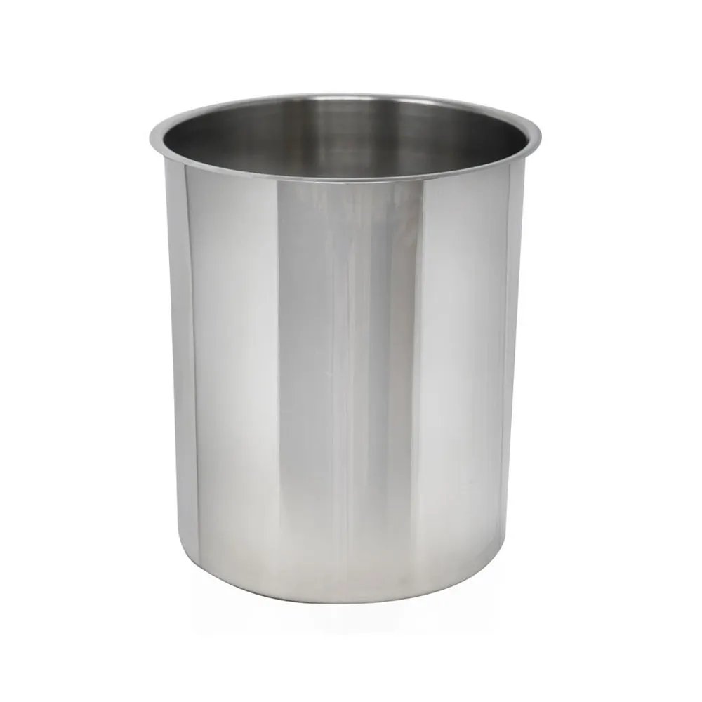 Omcan USA 44656 Bain Marie Pot – 6 Qt, 8" Dia. x 9" Deep, Stainless Steel Construction