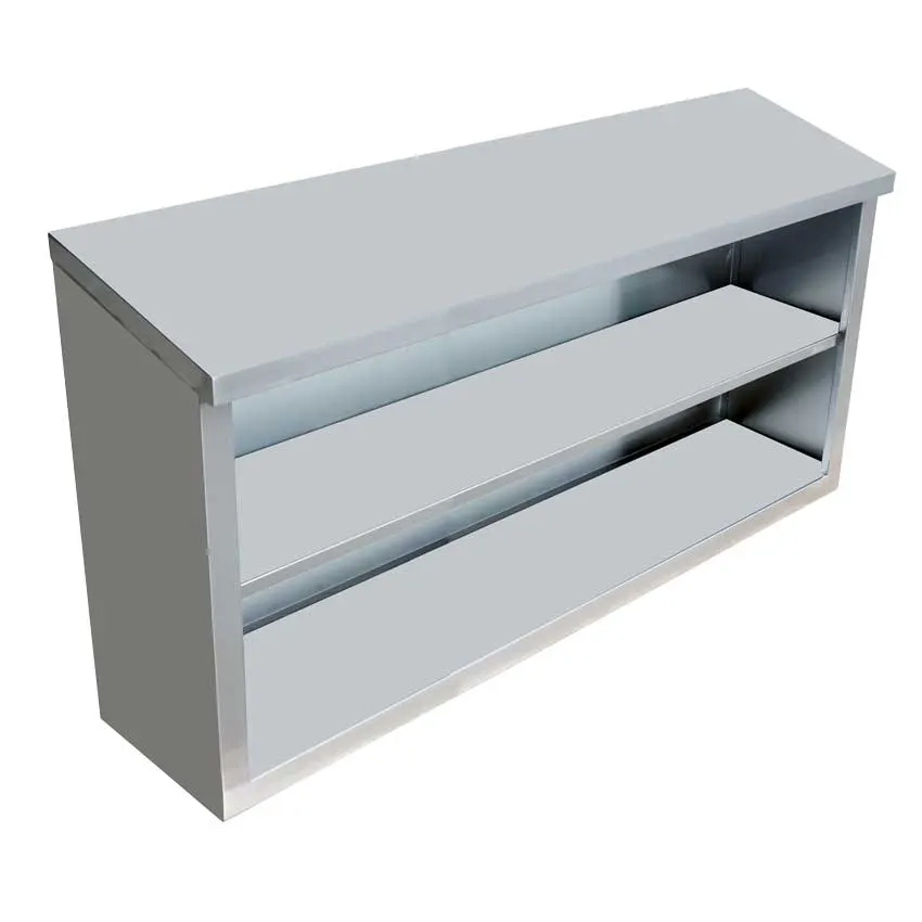 Omcan USA 46409 Wall-Mounted 48"W x 15"D x 32-1/2"H 380 lb 18 Gauge 304 Stainless Steel Shelf