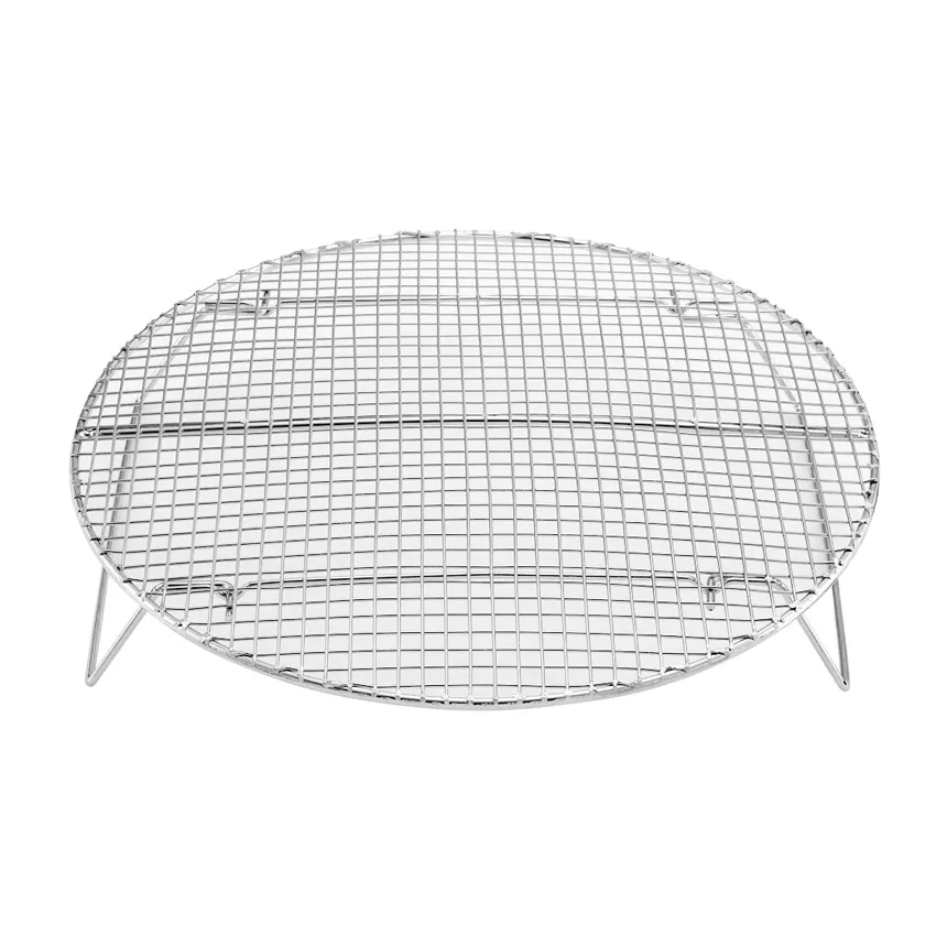 Omcan USA 46465 Steamer Rack, 10" Round Wire Cooling Rack, Chrome Plated, Commercial Kitchen