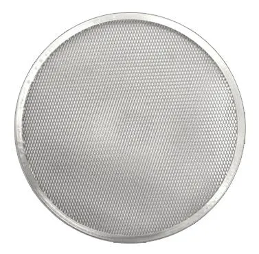 Omcan USA 46740 Pizza Screen, 22" Diameter Round Seamless Heavy‑Duty Aluminum Professional Grade