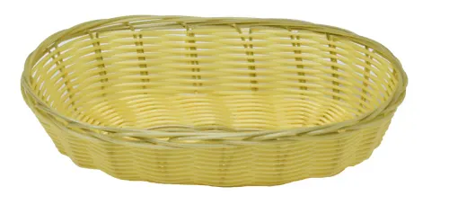 Omcan USA 47196 Natural Woven Food Display Basket, 9″D x 2.75″W, Round, Wire, Ideal for Serving
