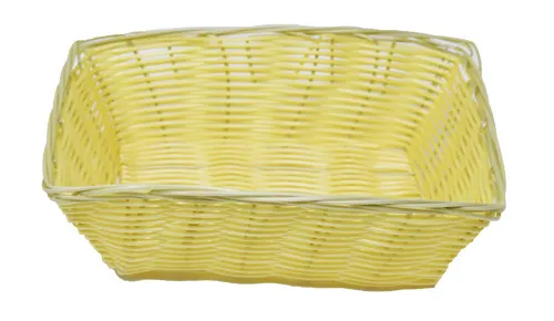 Omcan USA 47198 Natural Woven Food Display Basket, Rectangular, 9" D x 6.25" W x 2.75" H