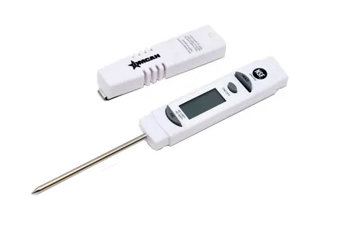 Omcan USA 47203 Digital Probe Thermometer, 1-1/4" LCD Display, Protective Sleeve, NSF