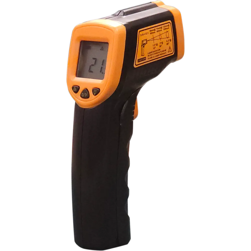 Omcan USA 47223 Infrared Thermometer -26°F–608°F, 1" LCD, Laser On/Off Auto Off, 2 AAA Batteries, NSF