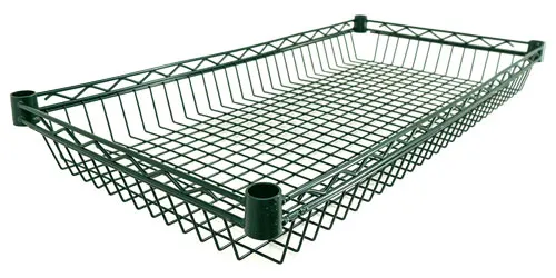 Omcan USA 47325 - 18" x 36" Epoxy Wire Display Basket, Stainless Steel, NSF, Made in China