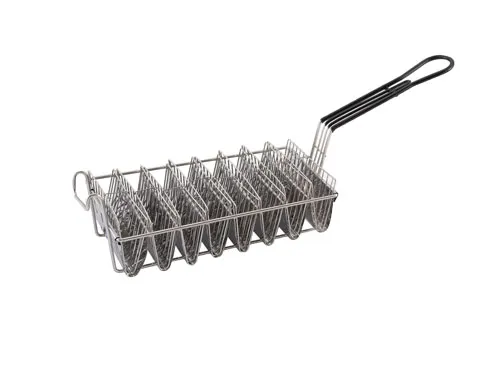 Omcan USA 47357 8-Shell 6" Taco Basket, Fry Basket, Stainless Steel, 6" Diameter, 8 Shell
