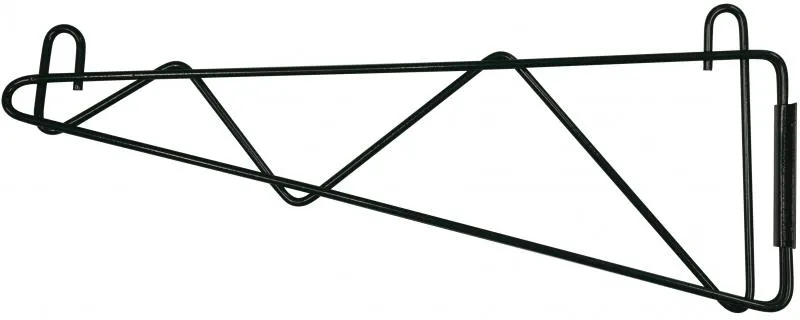 Omcan USA 47508 Wall Bracket, 21" Epoxy Coated Black, NSF Certified, 21" Depth, Shelving Part