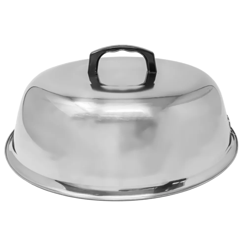 Omcan USA 47545 Wok Cover, 14" Diameter Stainless Steel, Restaurant-Grade Fit for Commercial Woks