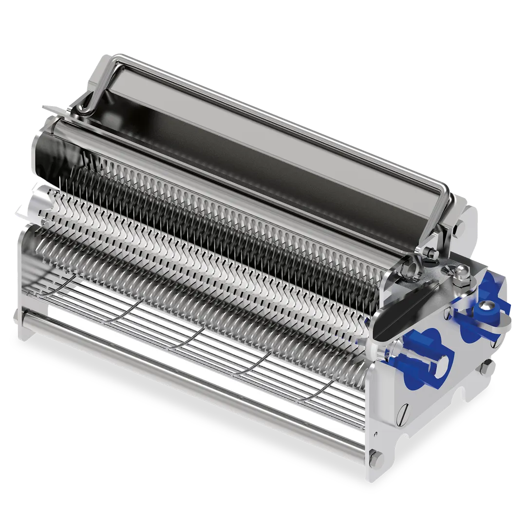 Omcan USA 47710 Tenderizer Cradle, 96-Blade Stainless Steel, 4.5" x 3.0" Cradle for Meat Tenderizer 47709