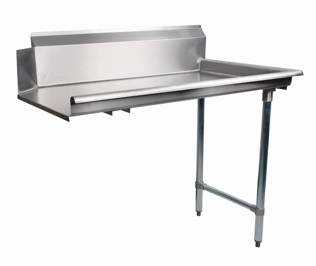 Omcan USA 47745 - 72" S.Steel Straight Dishtable, 7-1/2" Splash Height, 18 Gauge / Left to Right
