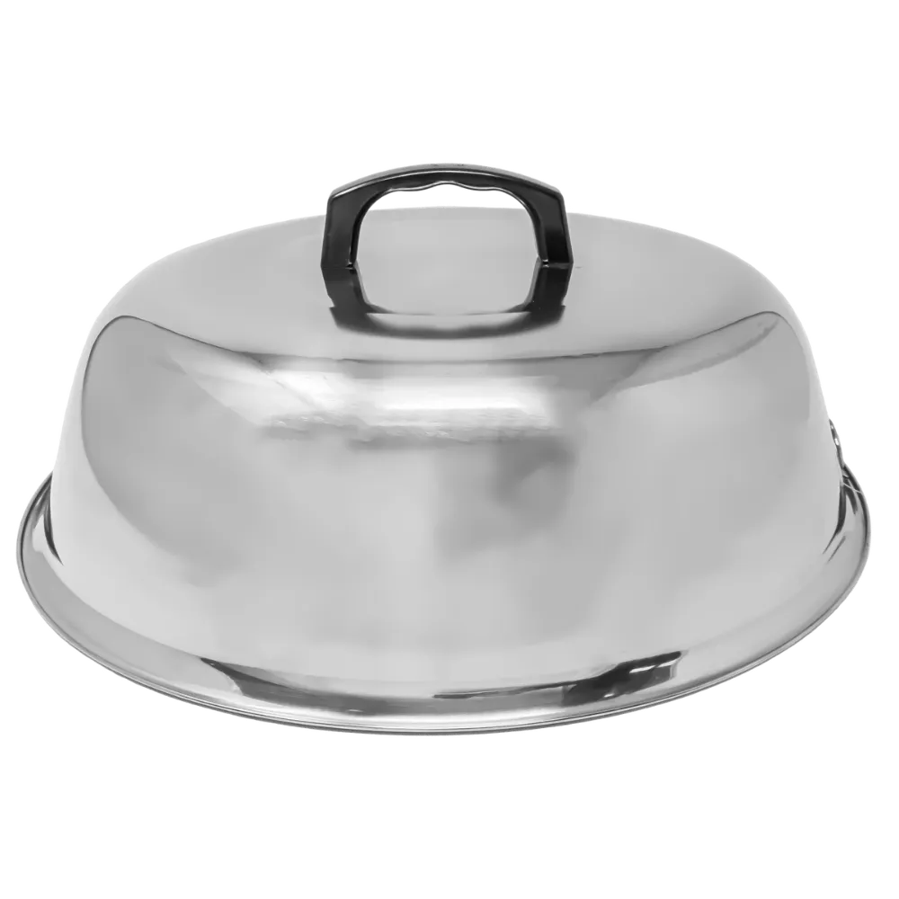 Omcan USA 47865 Wok Cover, 16" Diameter Stainless Steel, Restaurant Cookware Essential