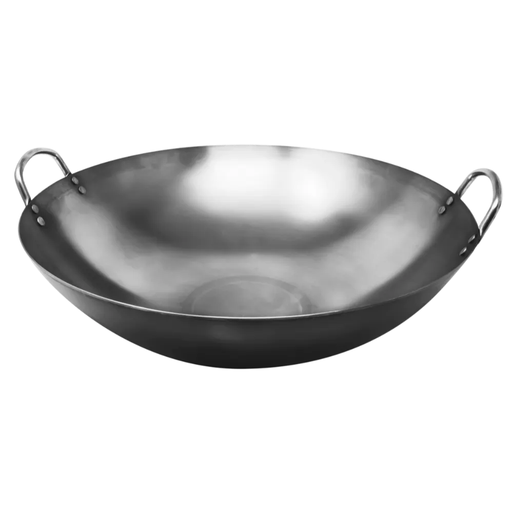 Omcan USA 47866 Mandarin Wok, 12" Diameter, Iron Construction, Double Ear Handles – Stir‑Fry Pan
