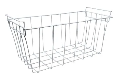 Omcan USA 63990 Additional Basket for 45291/45292 Ice Cream Chest Freezer, Glass Top, 24"x18"x30"