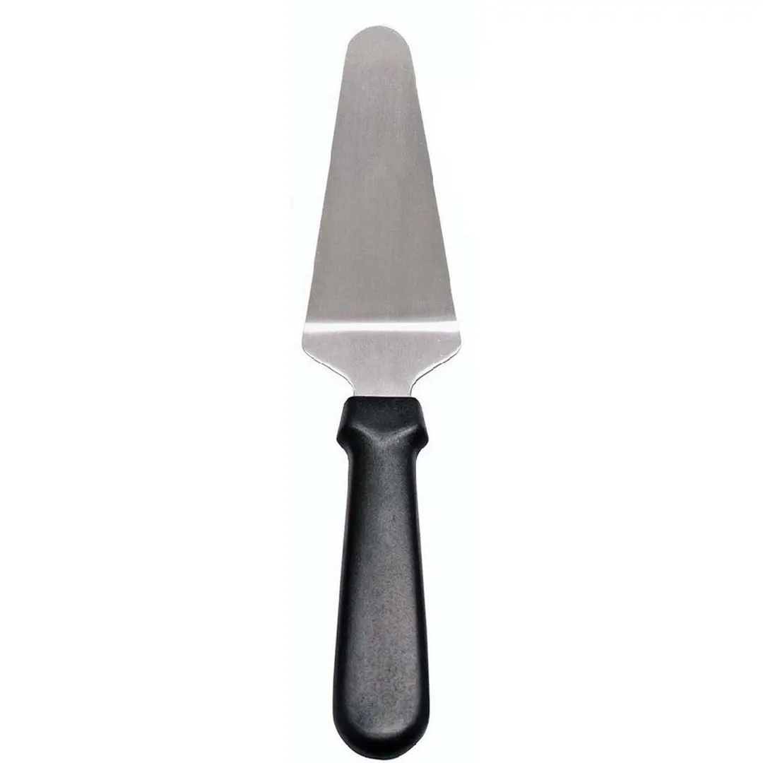 Omcan USA 80028 Pie Server: 4-5/8" x 2-3/8" Stainless Steel Blade, Black Plastic Handle, Smooth Edge