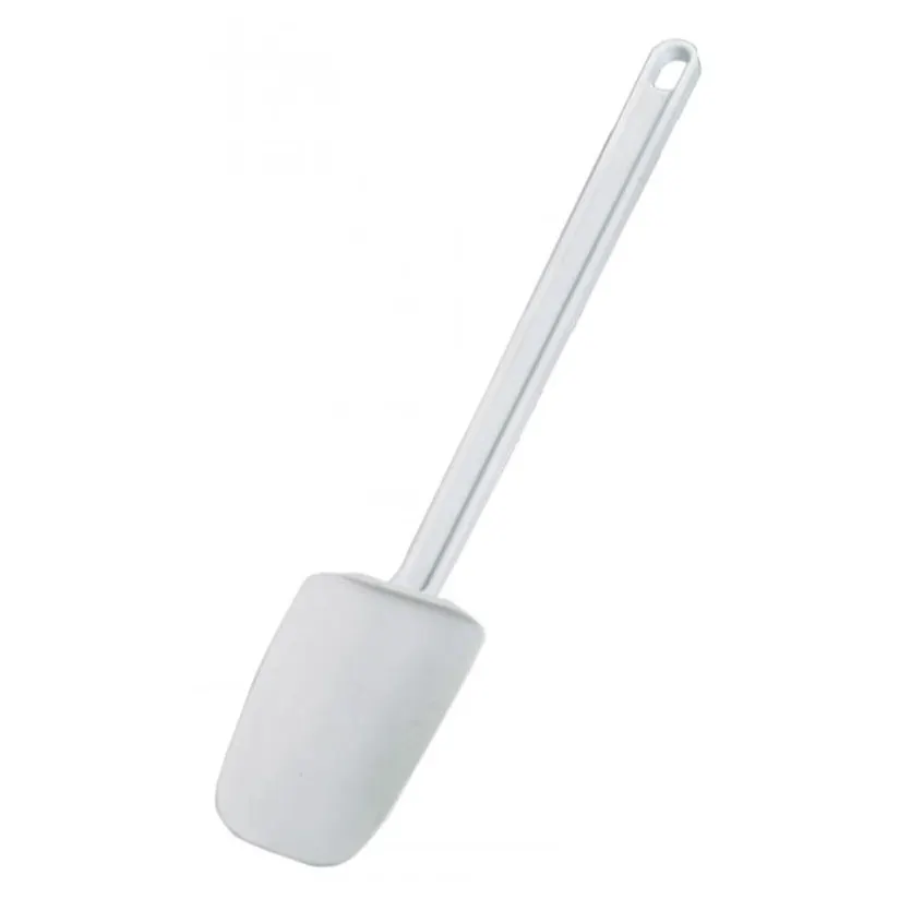 Omcan USA 80045 Spoonula, 16" Length, White Plastic Handle, Plastic Blade