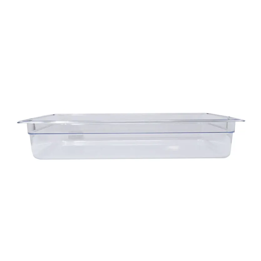 Omcan USA 80058 Full-Size Clear Polycarbonate Food Pan 20-3/4" x 12-4/5" x 3-15/16" NSF