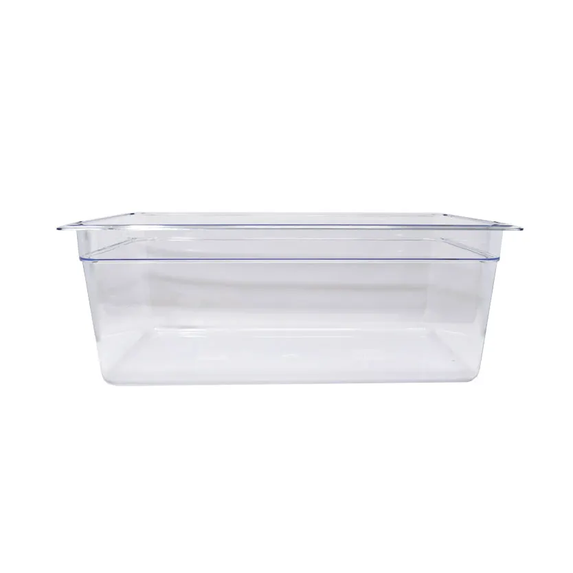 Omcan USA 80061 Full-Size Clear Polycarbonate Food Pan 20-3/4" x 12-4/5" x 7-7/8" Deep NSF