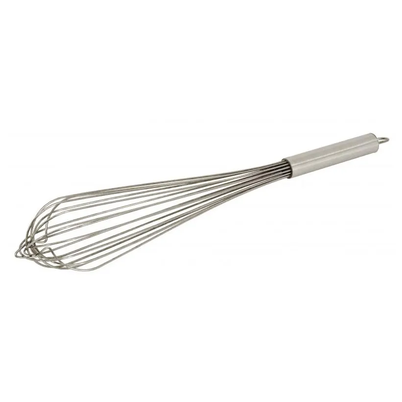 Omcan USA 80072 French Whip, 10" Length Stainless Steel Kitchen Utensil, Wire Whisk for Baking