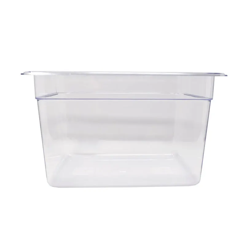 Omcan USA 80075 Plastic Food Pan 1/2 Size, 12-4/5" x 10-7/16" x 7-7/8" Polycarbonate NSF Approved