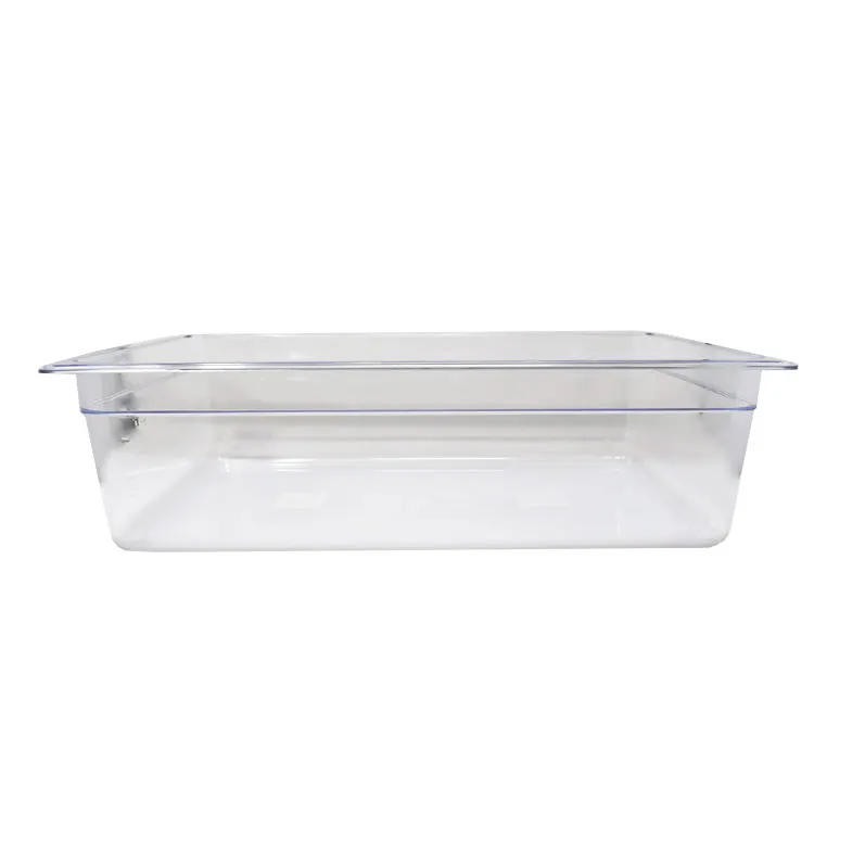Omcan USA 80078 Clear Polycarbonate Food Pan, 20‑3/4" x 12‑4/5" x 5‑7/8" Deep, NSF 1/1 Size