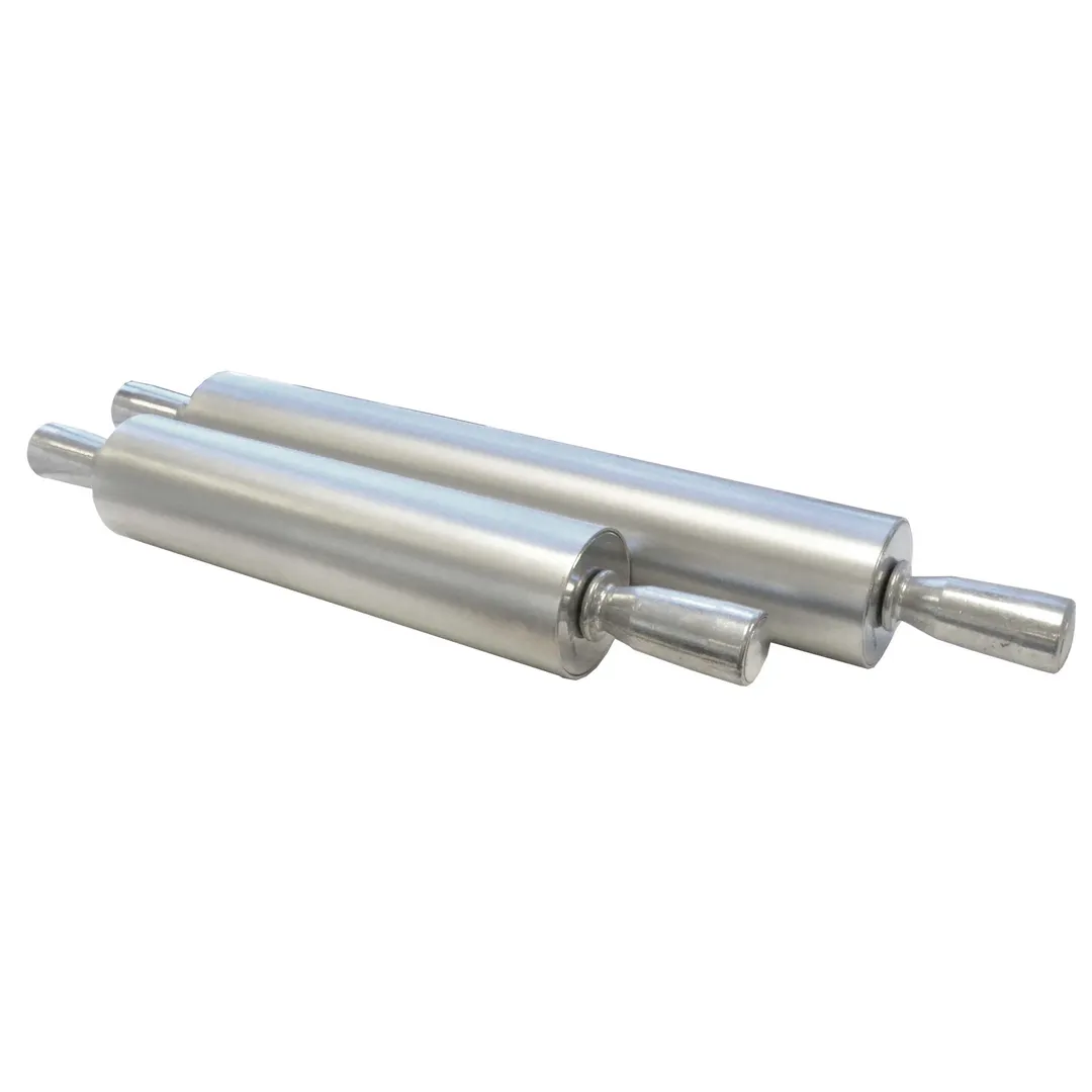Omcan USA 80080 Elite Series Rolling Pin, 13" Aluminum Construction, Professional Baking Tool