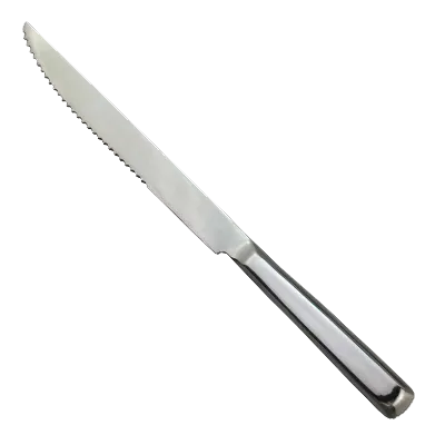 Omcan USA 80146 Carving Knife, 8" Blade, Stainless Steel Construction, Edge for Meat, Cutlery