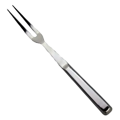 Omcan USA 80147 Carving Fork – 11" Two‑Tine Stainless Steel Fork with Full‑Length Handle, Cutlery