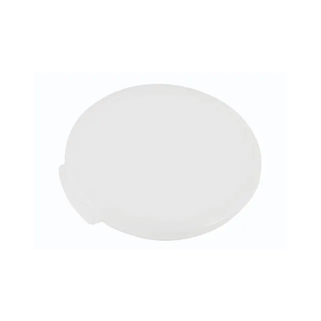 Omcan USA 80176 Round Polypropylene Container Lid, Clear Translucent, Fits 2‑Qt and 4‑Qt
