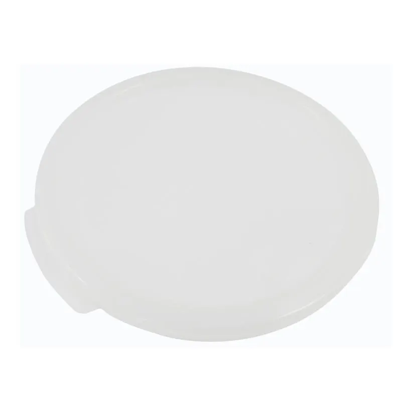 Omcan USA 80212 Round 1-Qt Food Storage Container Lid, Clear Translucent Polypropylene