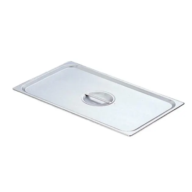 Omcan USA 80260 Full-Size Stainless Steel Steam Table Pan Cover with Handle, NSF, No Hinge
