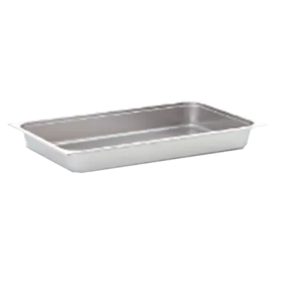 Omcan USA 80262 - 1/2 Stainless Steel Steam Table Pan, 10-3/8" x 12-3/4" x 2-1/2" Deep, Solid, NSF