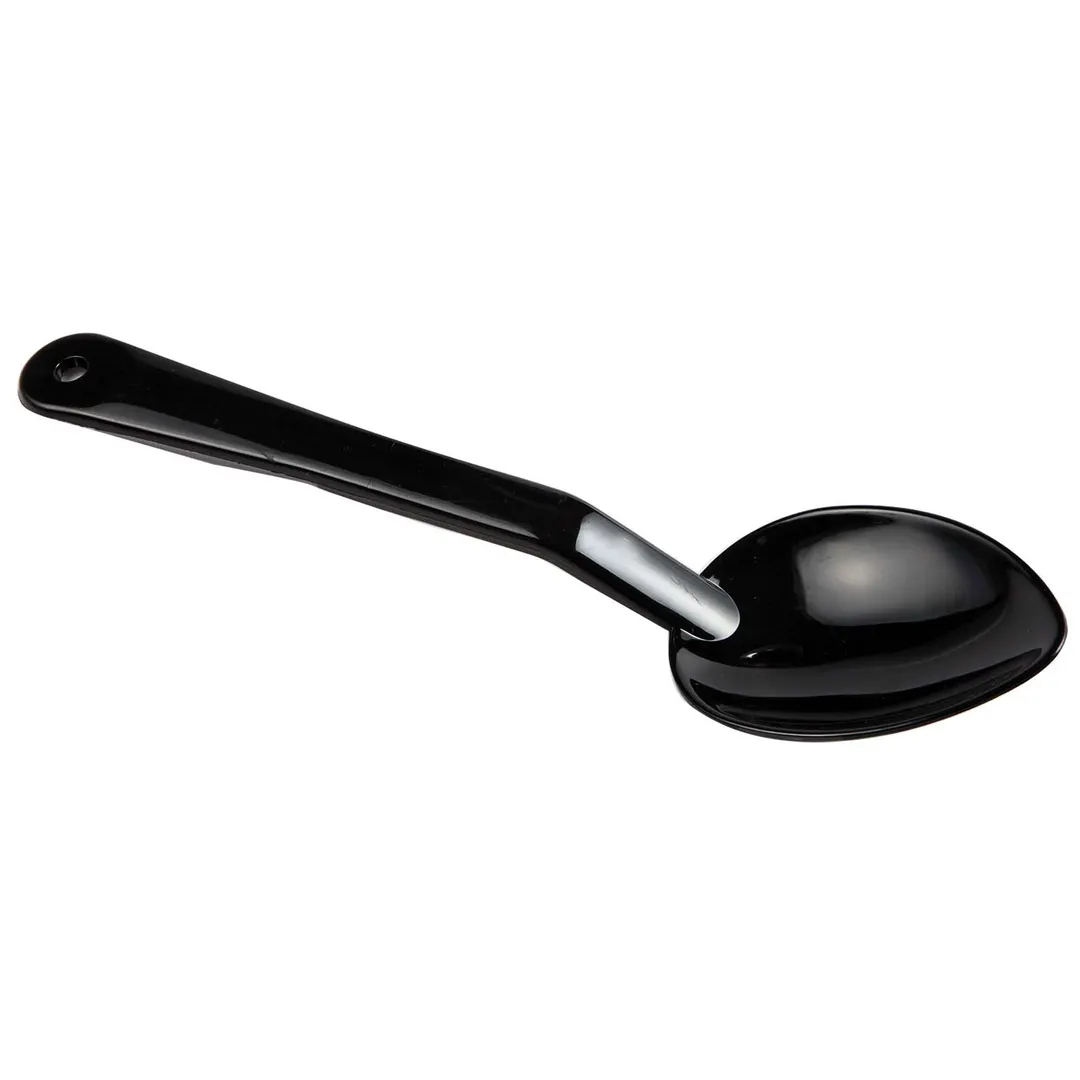 Omcan USA 80292 Serving Spoon, 13" Overall Length, Polycarbonate Plastic, Black - Individual