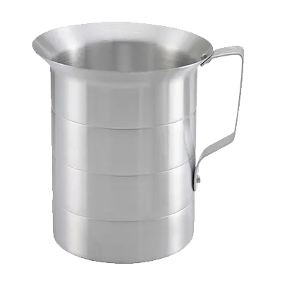 Omcan USA 80400 Measuring Cup - 1/2 Qt (480 mL) 16 oz, Aluminum with Riveted Handles