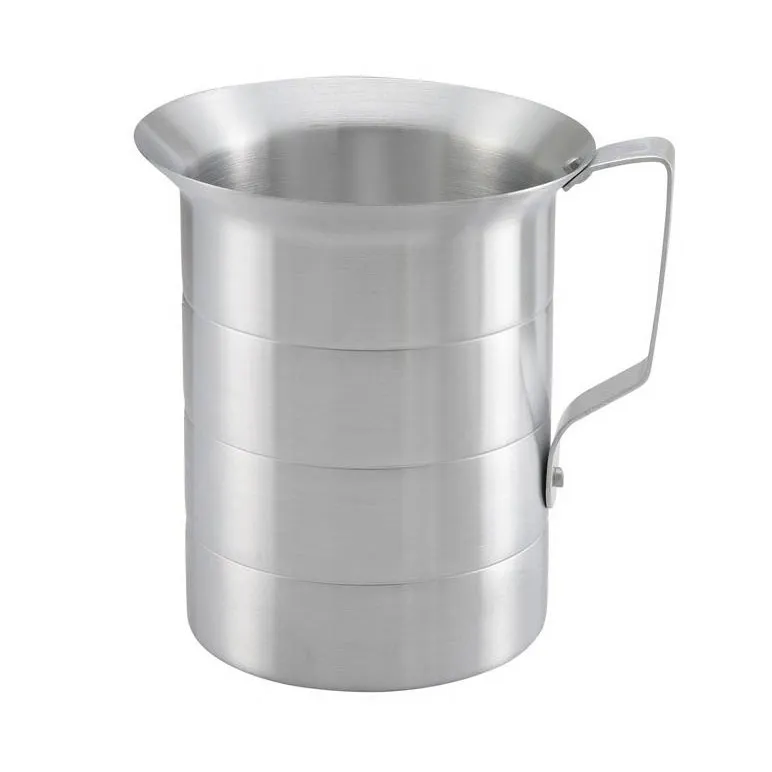 Omcan USA 80403 Measuring Cup – 4 Qt (128 oz) Aluminum, Riveted Handles, 3800 mL