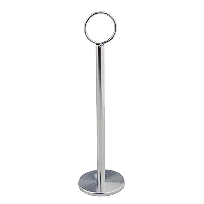 Omcan USA 80537 Table Number Stand, 18" Height, 2" Ring, Chrome Plated, 13-19" Height Range
