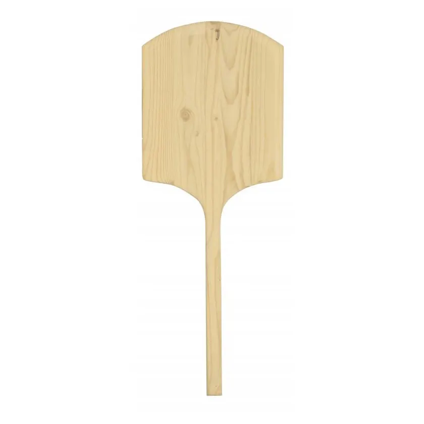 Omcan USA 80607 Pizza Peel – 16" x 18" Rectangular Wood Blade, 42" Length, Tapered Wood Handle