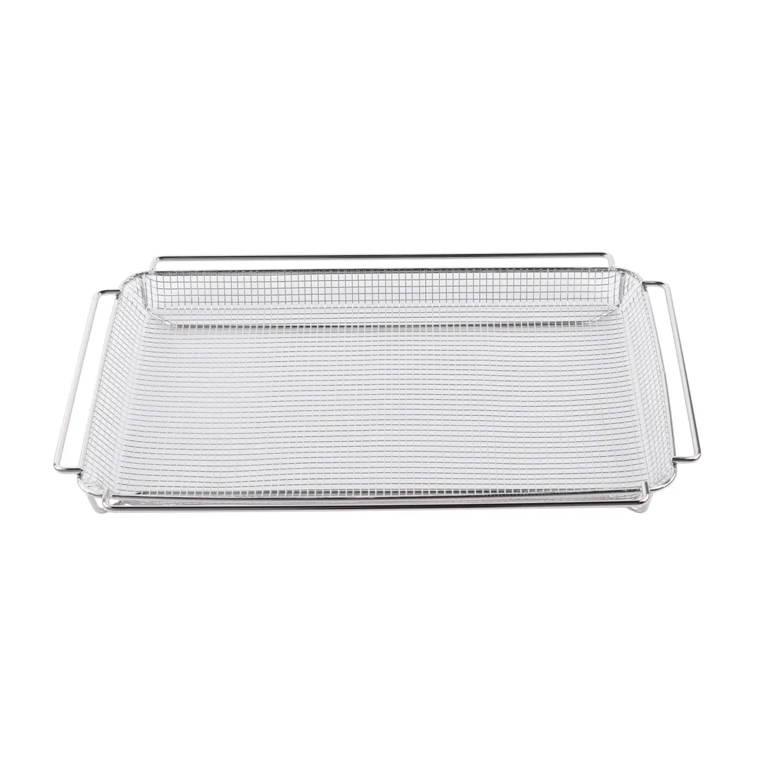 Omcan USA 80631 Combifry French Fry Tray, 20" x 12" Stainless Steel Mesh, Rectangular