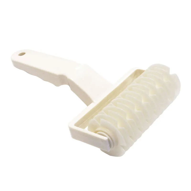 Omcan USA 80646 Pie Roller Docker, 4-3/4" Width, Plastic Handle, Smallwares Pizza Dough Docking Tool