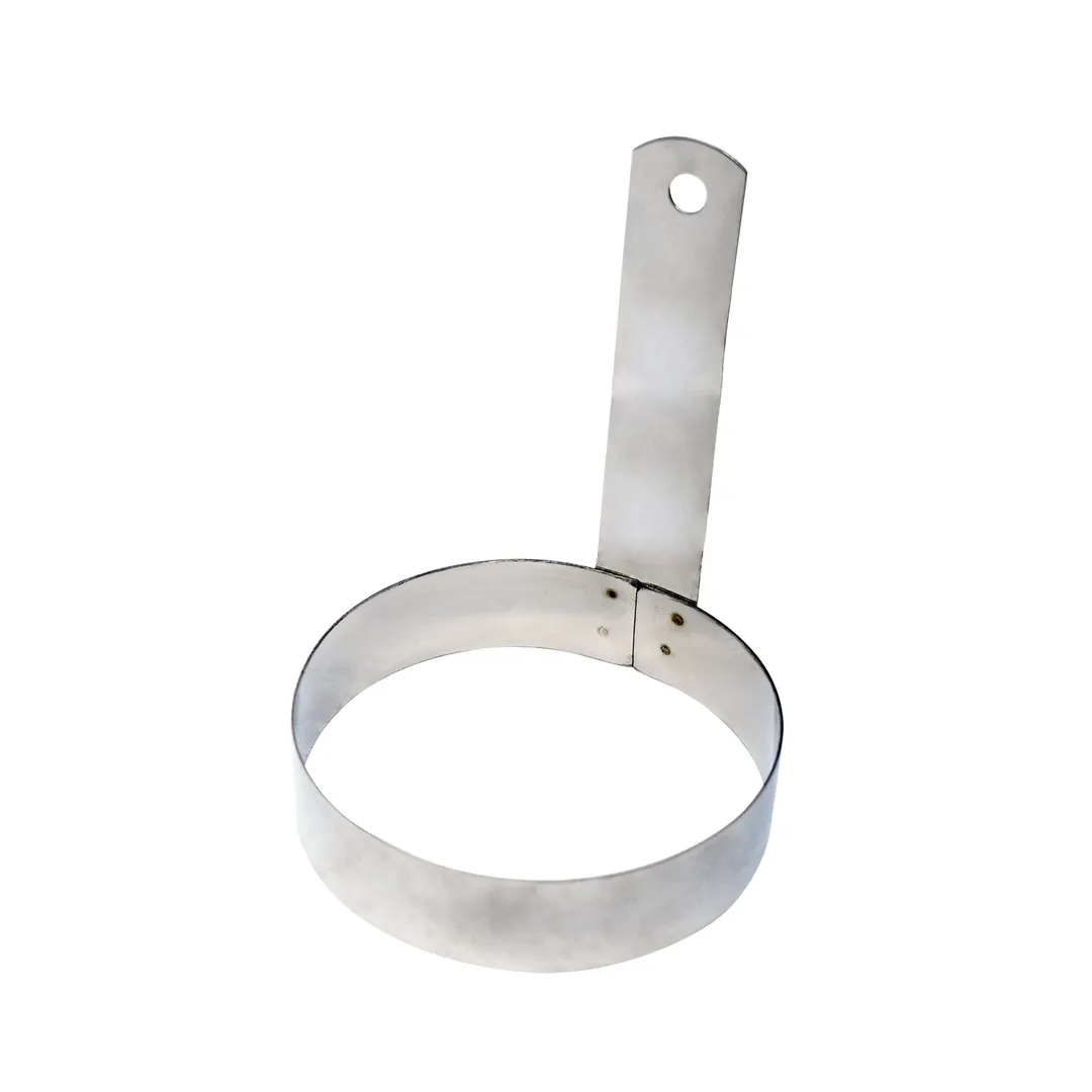 Omcan USA 80773 Egg Ring - 5" Stainless Steel Kitchen Accessory, Non-Stick Circular Shape for Eggs