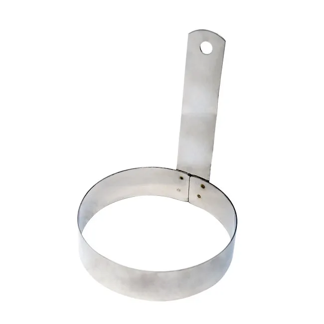 Omcan USA 80774 Egg Ring - 6" Stainless Steel Kitchen Accessory, Durable Non-Stick Design